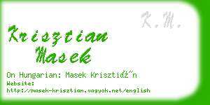 krisztian masek business card